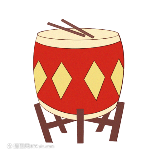 卡通乐器鼓 充满童趣的音乐启蒙伙伴