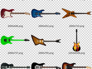 摇滚精神 电吉他乐器海报设计灵感与素材指南